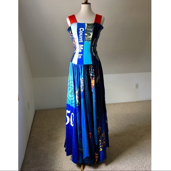 Designer Angela Johnson Custom Patchwork T-Shirt Cinderella Gown - Picture 6 of 8